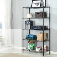 3/4/5 Tier Layer Storage Rack Organizer Kitchen Shelving Steel Wire Shelves Unit