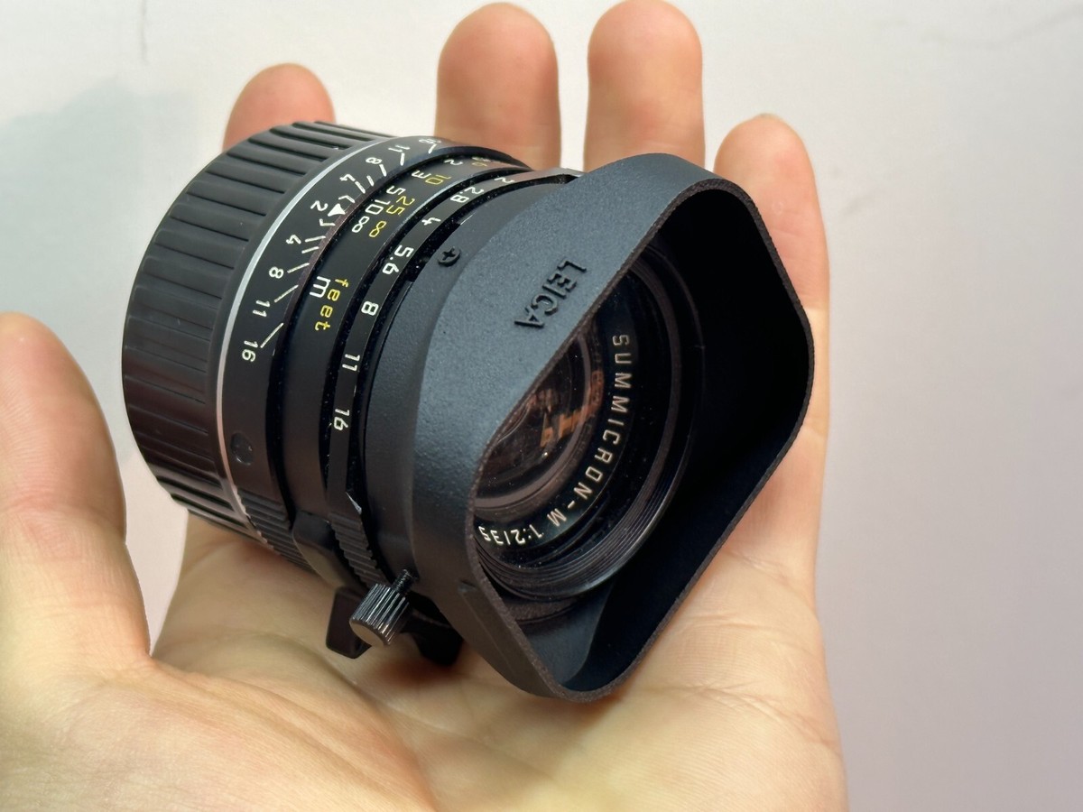 Leica 35mm E39 激レアフード Black Metal Lens Hood with Cover for Leica E39 Summicron 50mm F2