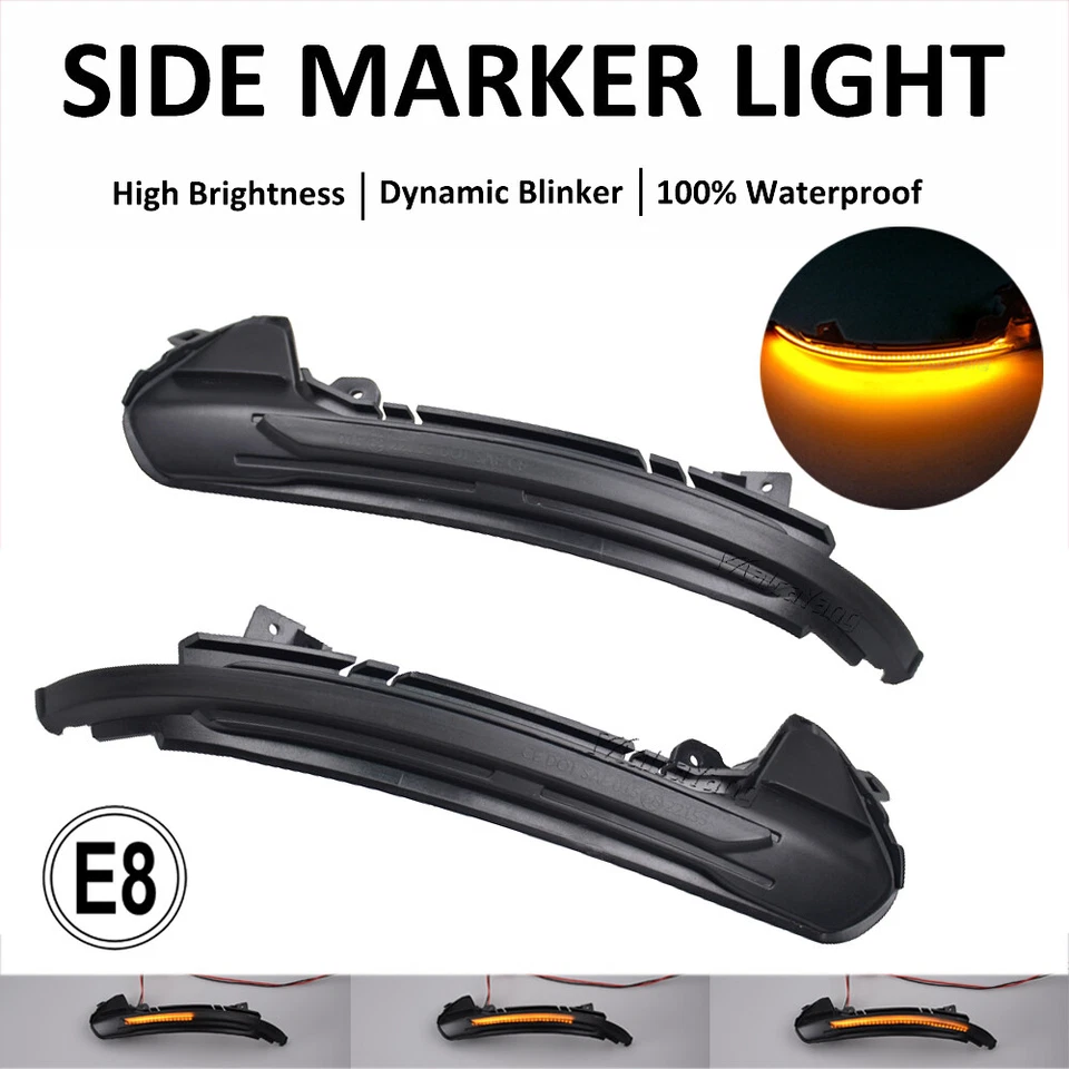 Luz LED secuencial señal de giro espejo retrovisor para Audi A6 C7 2013 2014 2015-2018 Foto 2 de 4