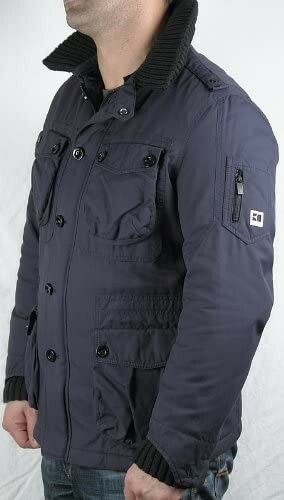 Hugo Boss Military Thermore Jacket Mens Winter Size 52 Navy Blue 