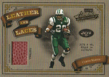 2003 Absolute Memorabilia Leather and Laces #LL19 Curtis Martin/500