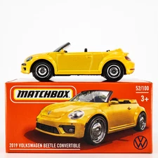 2024 Matchbox Power Grabs #52 2019 Volkswagen Beetle Convertible YELLOW | FSB