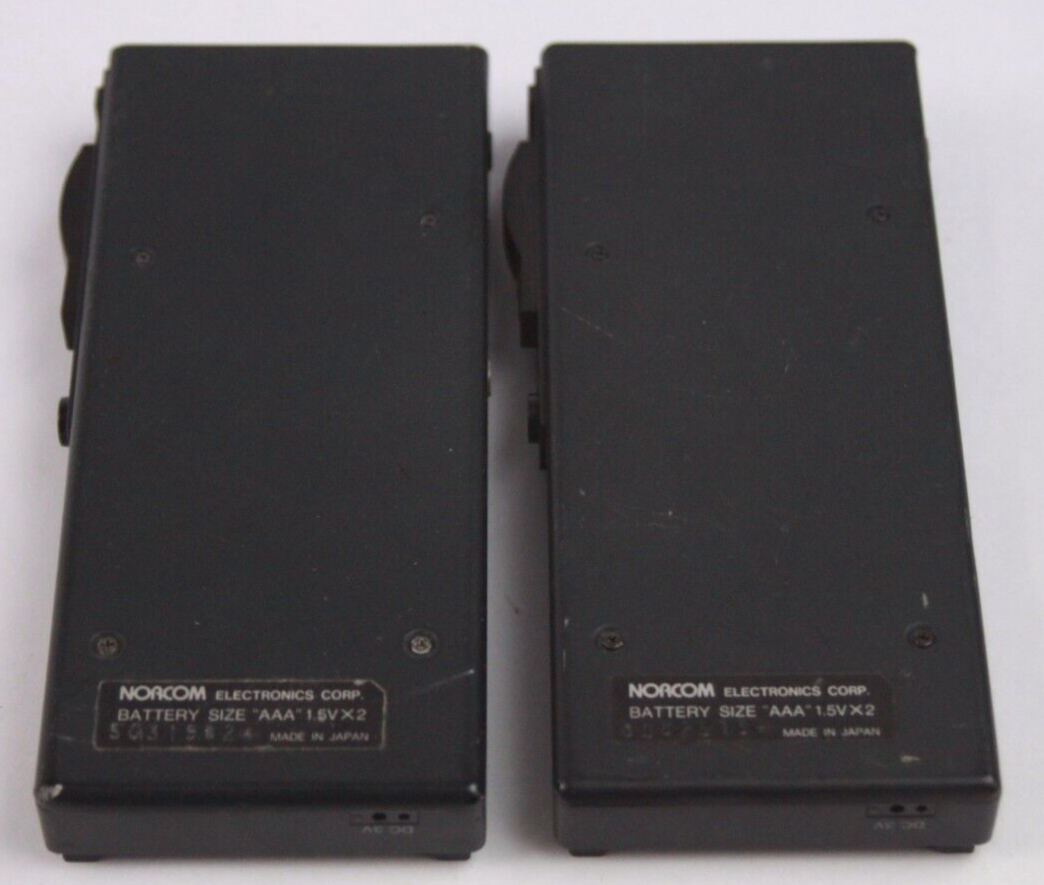 2X Norcom 2500 Hand Held Micro-Cassette Tape Voice Recorders Need ...