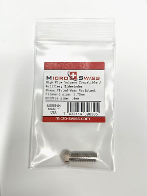 Micro Swiss High Flow Volcano Compatible / Artillery Sidewinder 1.75mm Nozzle