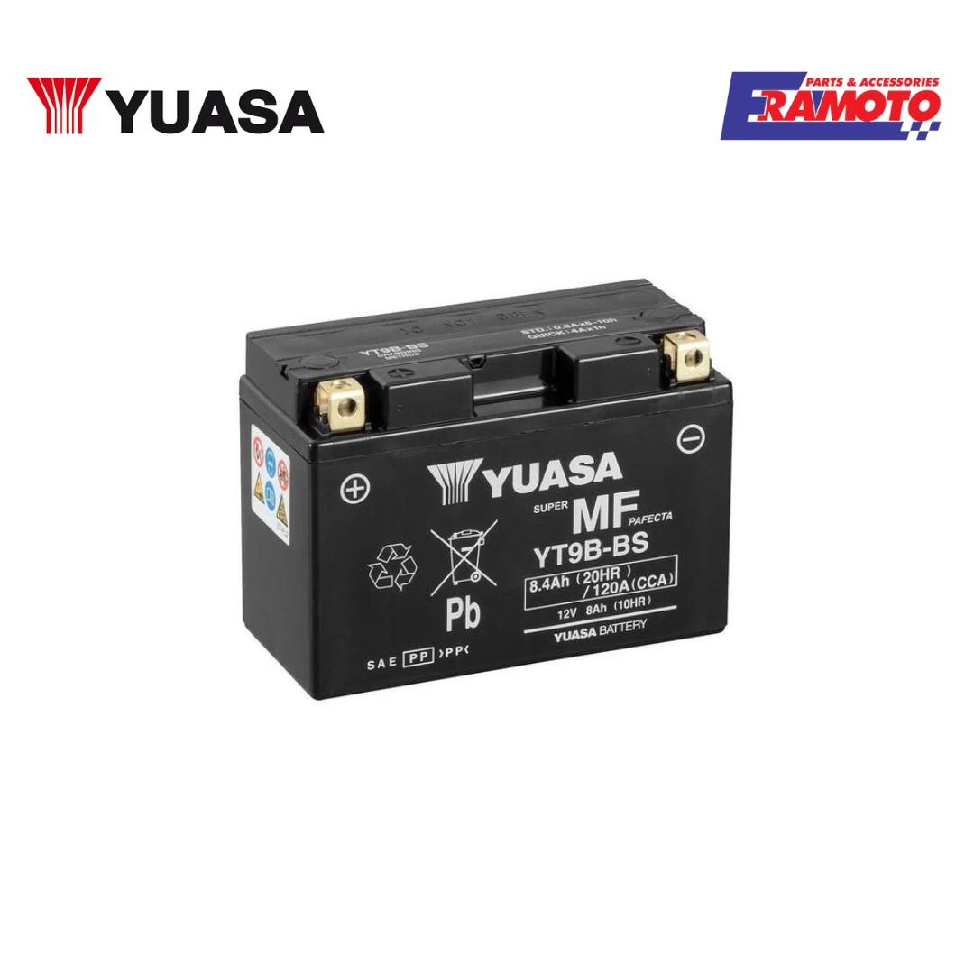 Batterie Gel YT9B-4 Neuve - Pour Yamaha Tmax 500 (2001-2007) & Majesty 400 - Prête à Poser