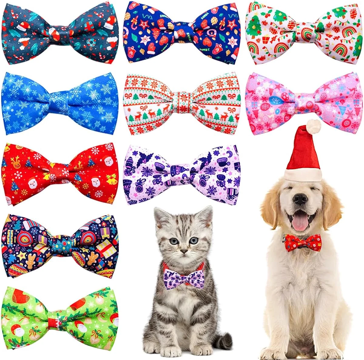 Christmas bow ties for dogs 2025