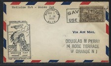 1930 Canada #C1 First Flight Cover - Medicine Hat, AB to Moose Jaw, SK