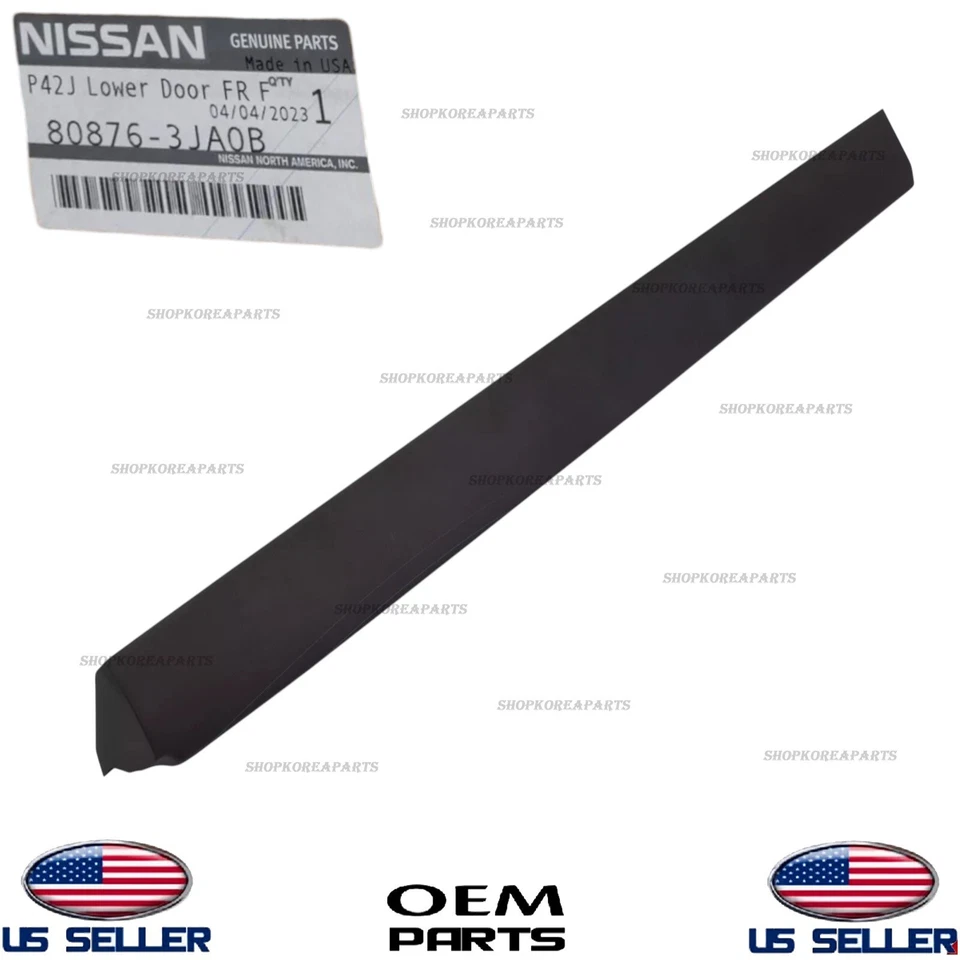 Moldura de puerta de pasajero inferior delantera derecha original OEM para Infiniti QX60 JX35 Foto 2 de 4