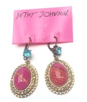 Betsey Johnson Cabachon Drop Earrings $35 on sale Betsey Johnson Cabachon Drop Earrings $35 on sale