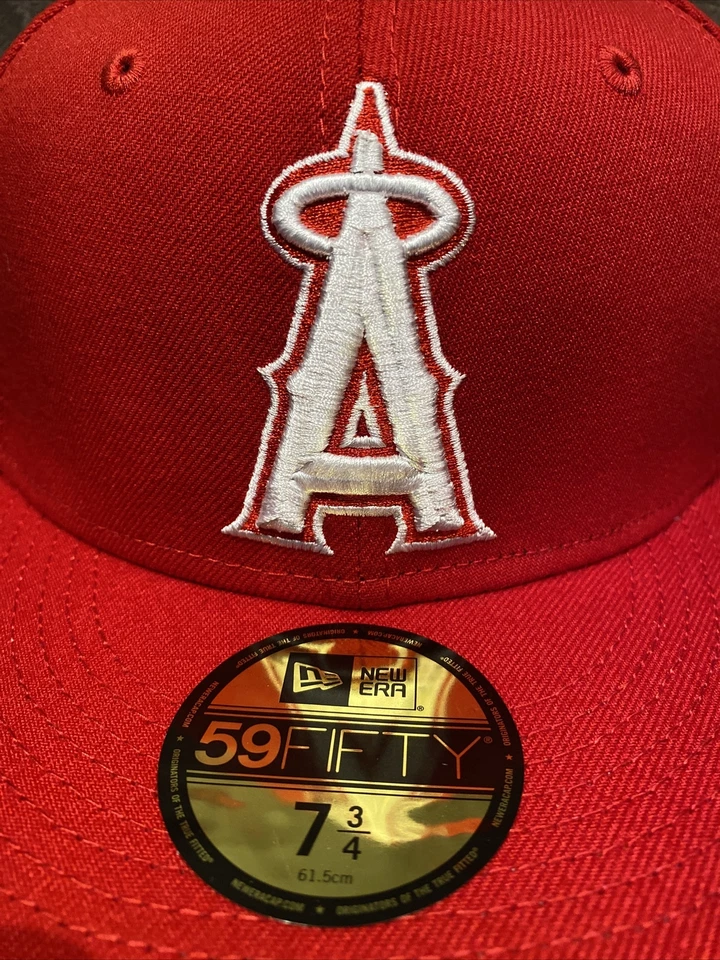 Los Angeles Anaheim Angels Authentic MLB New Era 59FIFTY Fitted Hat size 7 3/4 - Image 3 of 4
