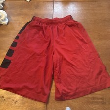 Nike Shorts Boy's Youth Large Elite Basketball Shorts Shorts Red Dri-Fit