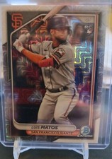 2024 Bowman Chrome Baseball Mega Box Luis Matos Mojo #12 RC Base SF Giants