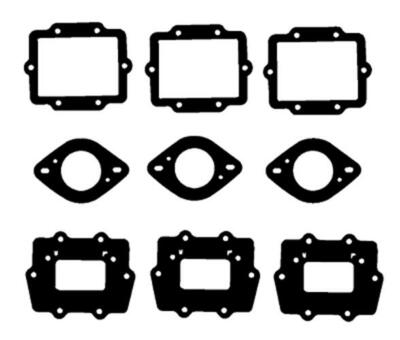 M-g 33159-9 Carburetor Gaskets and Reed Cage Gaskets for Kawasaki