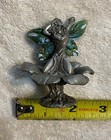 Ridolfi Gallo Pewter Fairy "Spring Rain Kneeling on Flower",  Hand Painted — photo 1