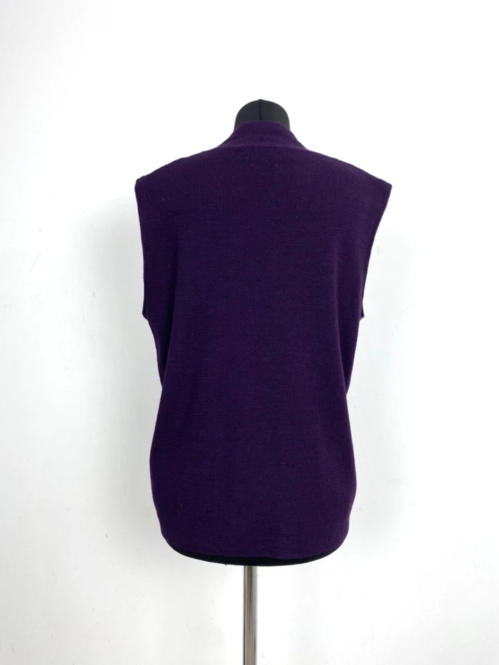 Mens Ballantyne Buttoned Vest in Robmiki and Pockets Color Purple Size 48 - Image 4 of 4