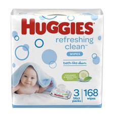 huggies refreshing clean wipes 1008