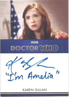 Doctor Who Serie 5-7: Karen Gillan ''I'm Amelia'' Aufschrift Autogrammkarte