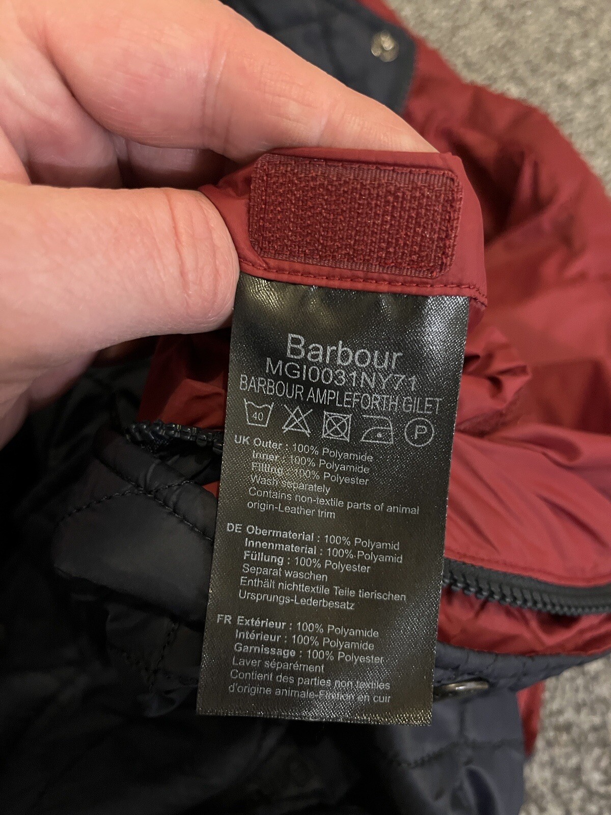 barbour ampleforth gilet