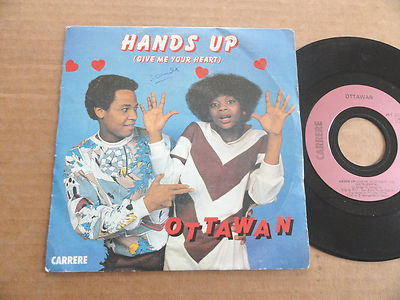 DISQUE 45T DE OTTAWAN  '' HANDS UP ''