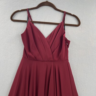 All About Love Maxi Dress Size XS Chiffon Bridesmaid Maroon Gown V-Neck Spaghett | eBay All About Love Maxi Dress Size XS Chiffon Bridesmaid Maroon Gown V-Neck Spaghett | eBay