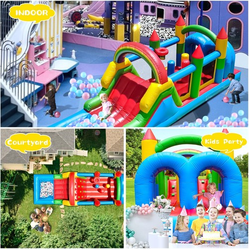 7.6x2.4x2.5m Commercial Grade Inflatable Obstacle Course Bounce House for Kids - Picture 11 of 11