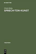 Thumbnail - Sprech-ton-kunst | Buch | 9783484660359