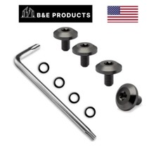 Beretta 92 Black Grip Screws, 4 O Rings, T10 Torx Key, 4 Stainless Steel Screws