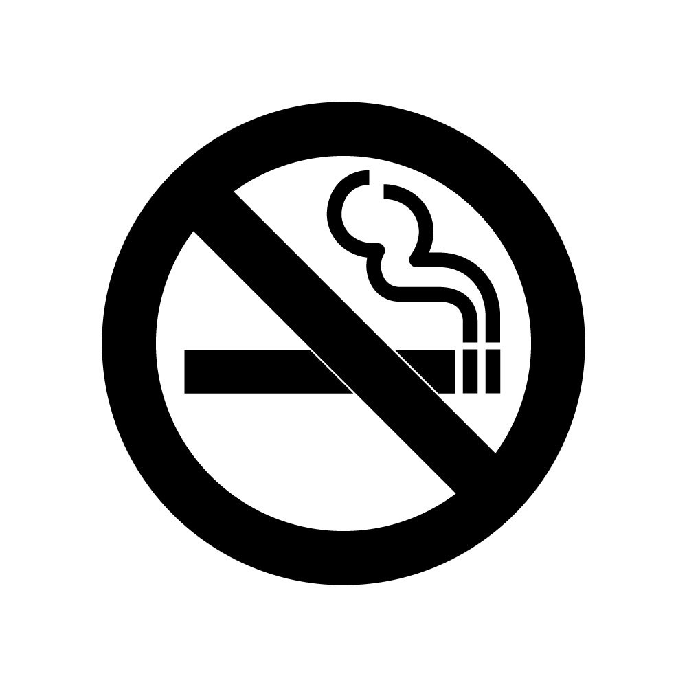 4" NO SMOKING Vinyl Decal Sticker Car Window Laptop Smoke Cigarettes Vape |  eBay