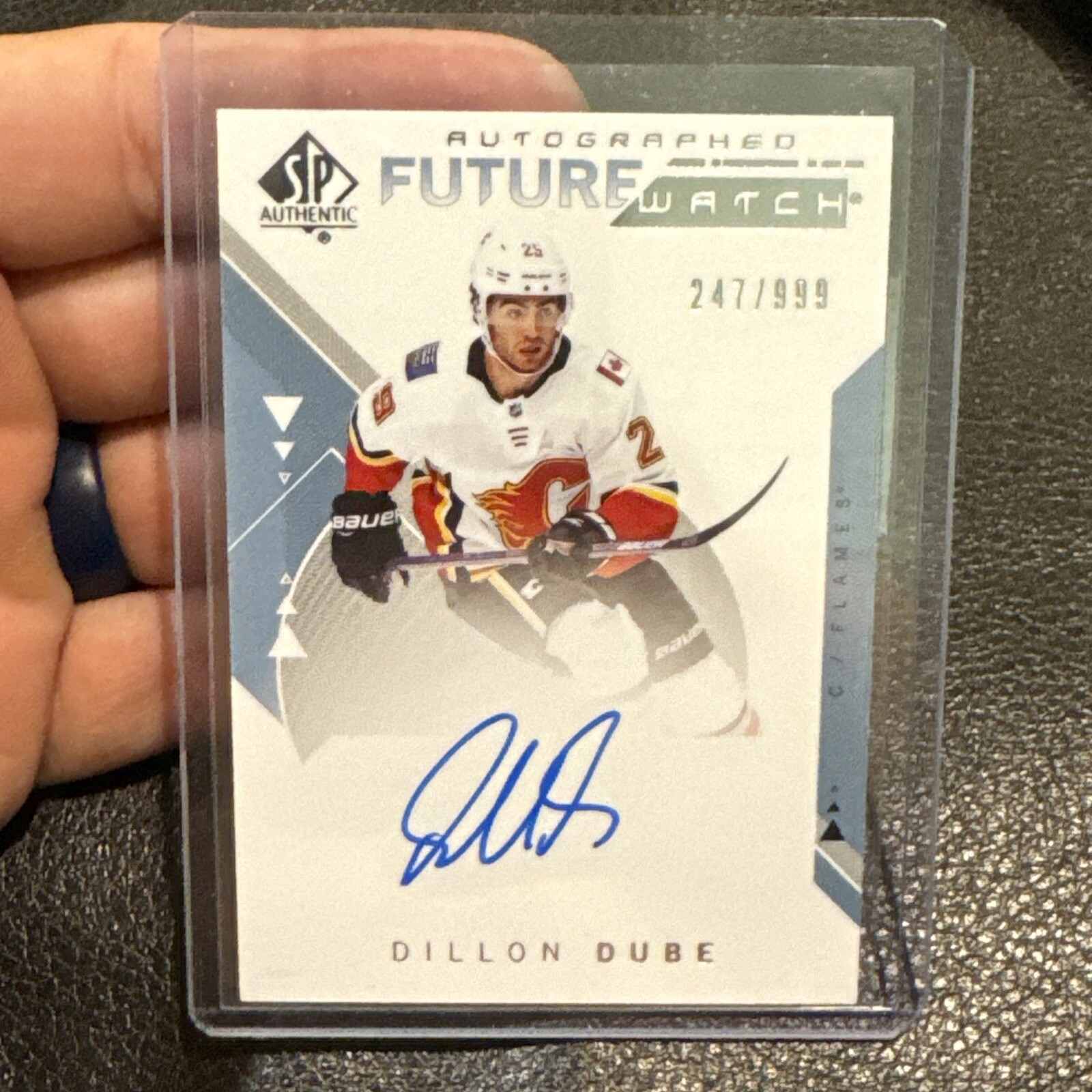 2018-19 SP Authentic Future Watch Autograph Rookie Dillon Dube RC Auto /999