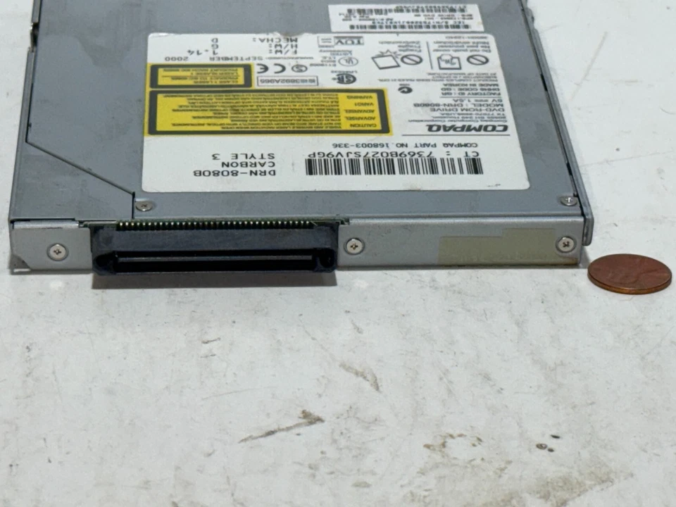 COMPAQ E500 - 168003-336 8X CD DVD-ROM DRIVE MODEL DRN-8080B - Image 4 of 4