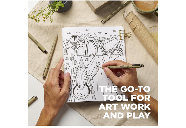 SAKURA Pigma Micron Fineliner Pens - Archival Black Ink Pens - Pens for Writing