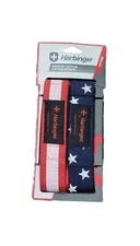 Harbinger Padded Cotton Lifting Straps with Neotek Cushioned Wrist Star & Stripe