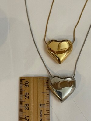 yk2 large heart necklace 