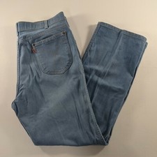 Vintage Levis With A Skosh More Room Orange Tab Blue Jeans Mens Size 36x30
