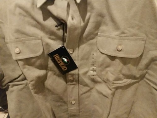 RedHead Men’s Winter Flannel Shirt Solid Brown Size XL new with tags - Picture 10 of 11