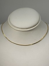 Solid 14K Yellow Gold Snake Link Chain Necklace, 18  , 3.5 g, 1 mm