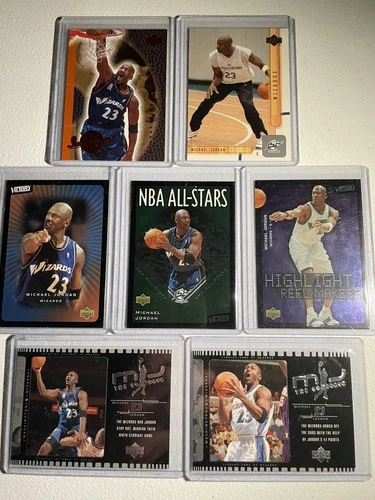Michael Jordan 7 Card Wizards Lot