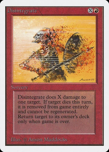 Disintegrate Unlimited Edition HP MTG