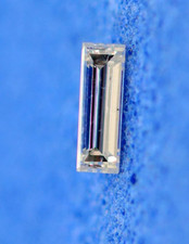 0.042 Ct Loose Natural Diamond F/VVS2 Certified Straight Baguette Cut 3 x 1 mm