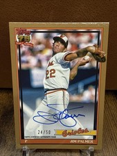 Jim Palmer 2026 TOPPS SERIES 1 1991 TOPPS ON CARD GOLD AUTO #/50 ORIOLES