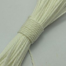 100 Meters White Waxed Polyester Twisted Cord 1mm Macrame String Linen Thread