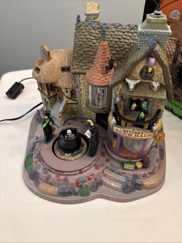 Lemax WITCHES BREW HAUS Spooky Town Halloween Village Retired - Picture 6 of 8