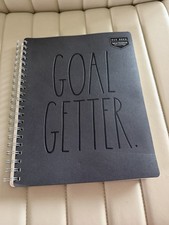 NWT Rae Dunn 8.5”x11” Lined XL Spiral Notebook - "Goal Getter"