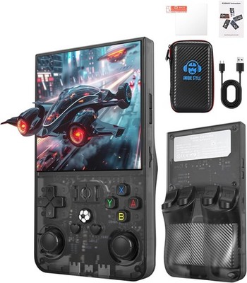 R36MAX Retro Handheld Game Console, 4.0-inch HD IPS Screen, 64GB Storage, 400...