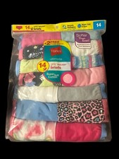 Hanes Ultimate Girls Tagless Cotton Briefs Underwear Pack of 14 Pairs - Size 14