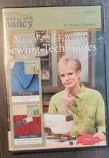 Sewing With Nancy Nancy's 25 Favorite Sewing Techniques 2007 DVD