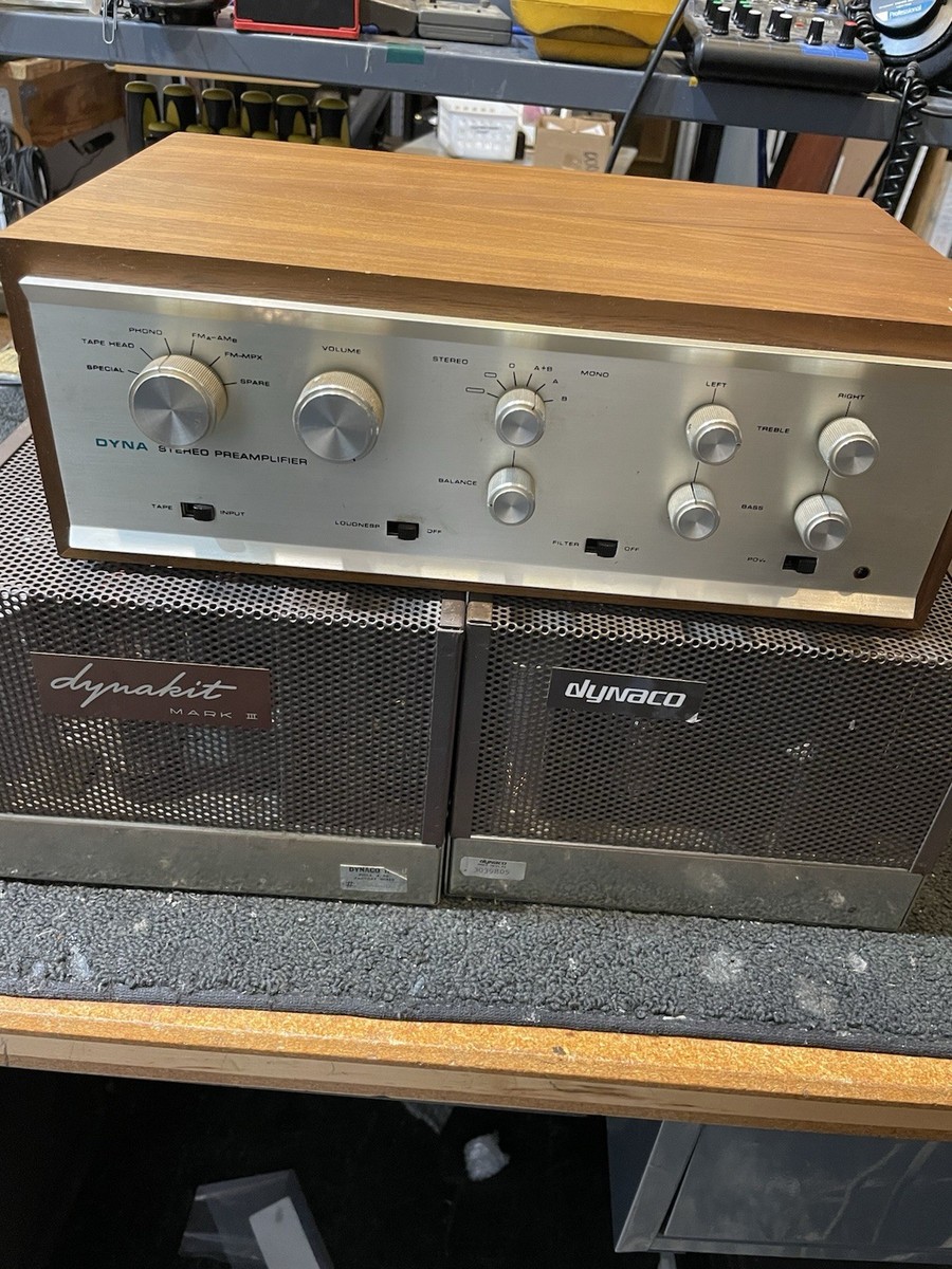 Dynaco Stereo System, PAS Preamplifier. 2 X Dynaco Mark III 60 W