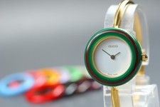New Battery [N Mint] Vintage Gucci Change Bezel 11/12.2 12Colors Womens Qz Watch