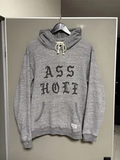 WACKO MARIA Guilty Parties AS*HOLE Melange Hoodie sz L