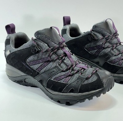 Merrell Trail Shoes Women s 8 Gray Purple Siren Sport 2 Hiking Vibram Soles